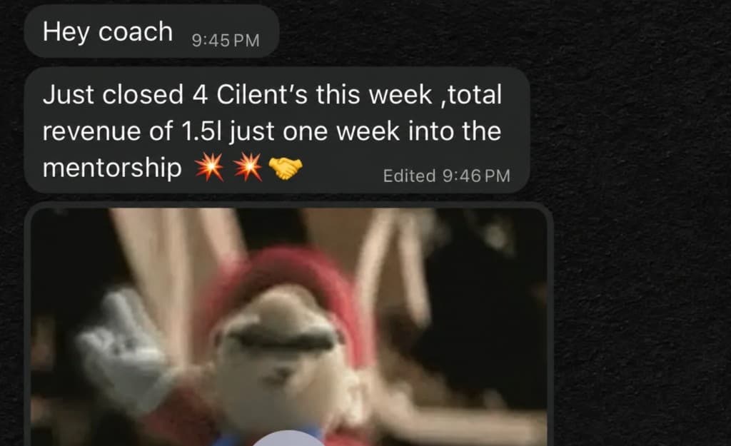 Client DM screenshot